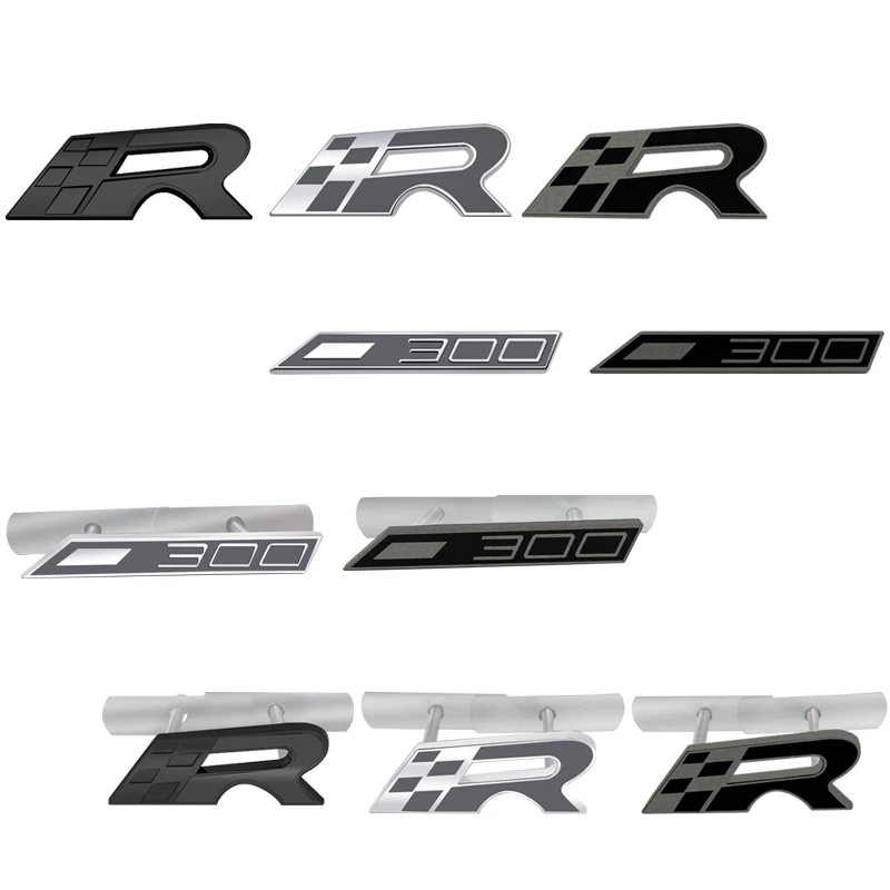 Metal 3D R Front Grille Sticker Car Rear Trunk Body Emblem Badge for SEAT Leon Ibiza 300 6J 6L Alhambra Exeo Altea Ateca cupra