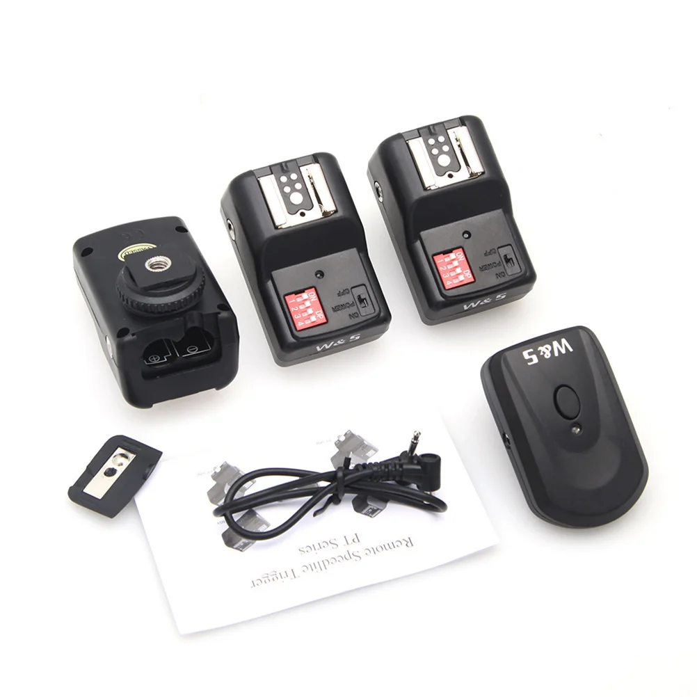 

16 Channel Wireless Flash Trigger Set For Camera Hot Shoe Sync Up To 30M Range Multi Compatibility