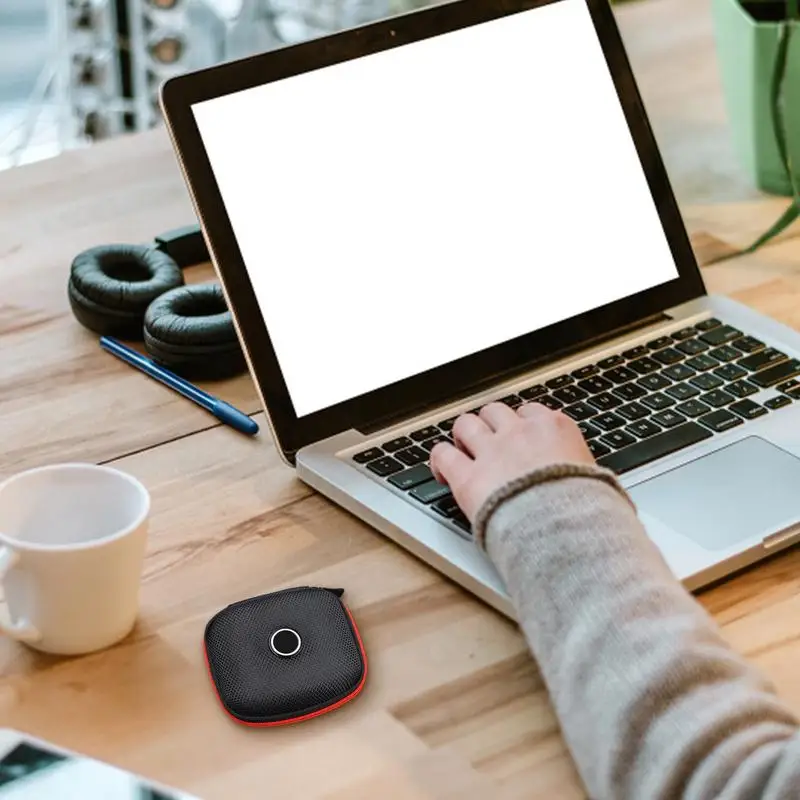 Earphone Storage Bag Protective Hard Eva Travel Bag Waterproof Shock Absorption Mini Cable Container Electronic Organizer For