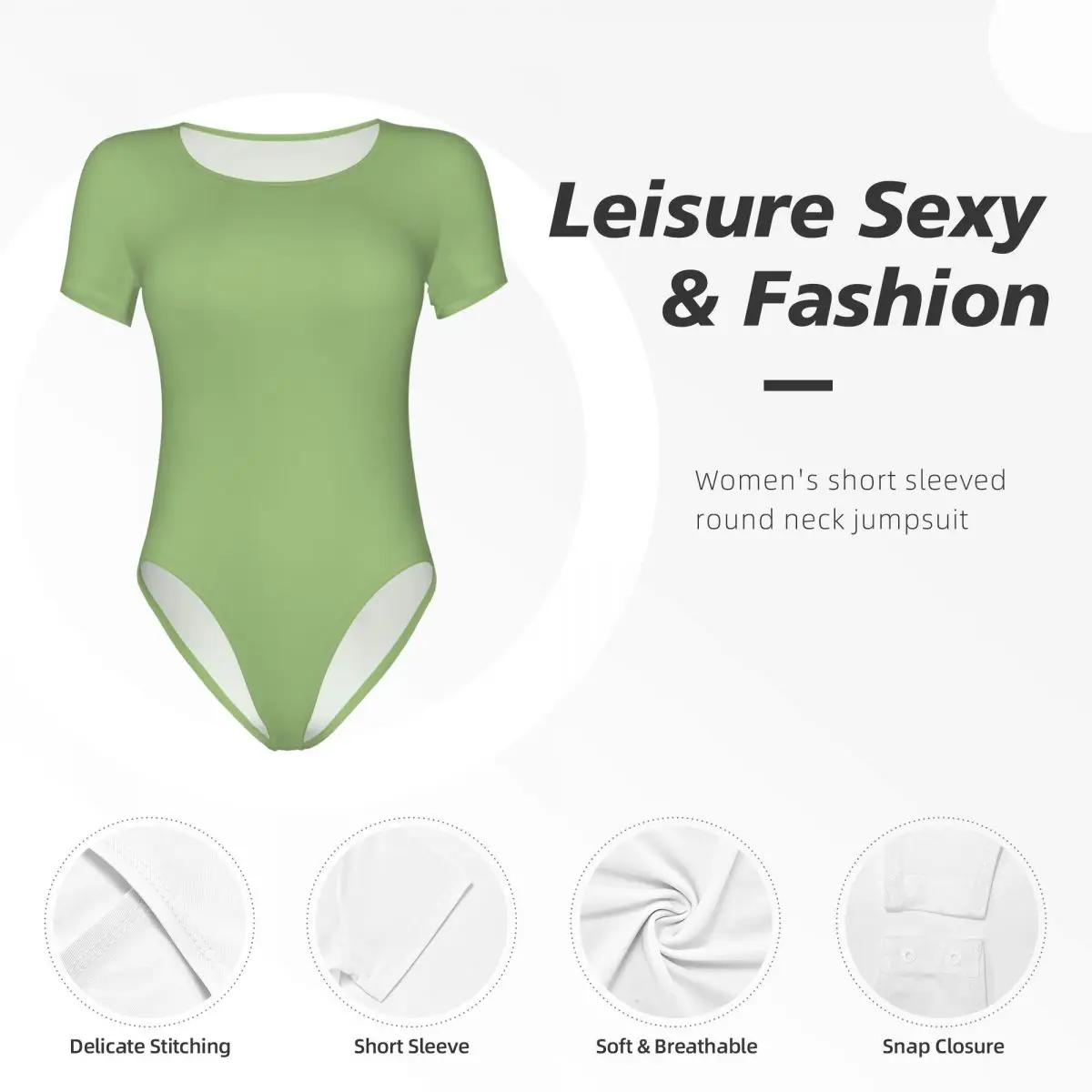 One Piece Swimsuits for Women, Crew Neck Bathing Suit, Girl's Short-Sleeved Gifts for Birthday Holiday585670712