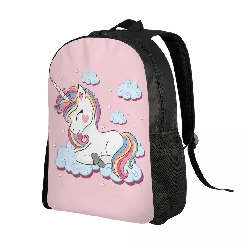 Mooie Eenhoorn Op Wolken Sterren Reizen Rugzak Vrouwen Mannen School Laptop Boekentas Kawaii Dier Student Dagrugzak Tassen