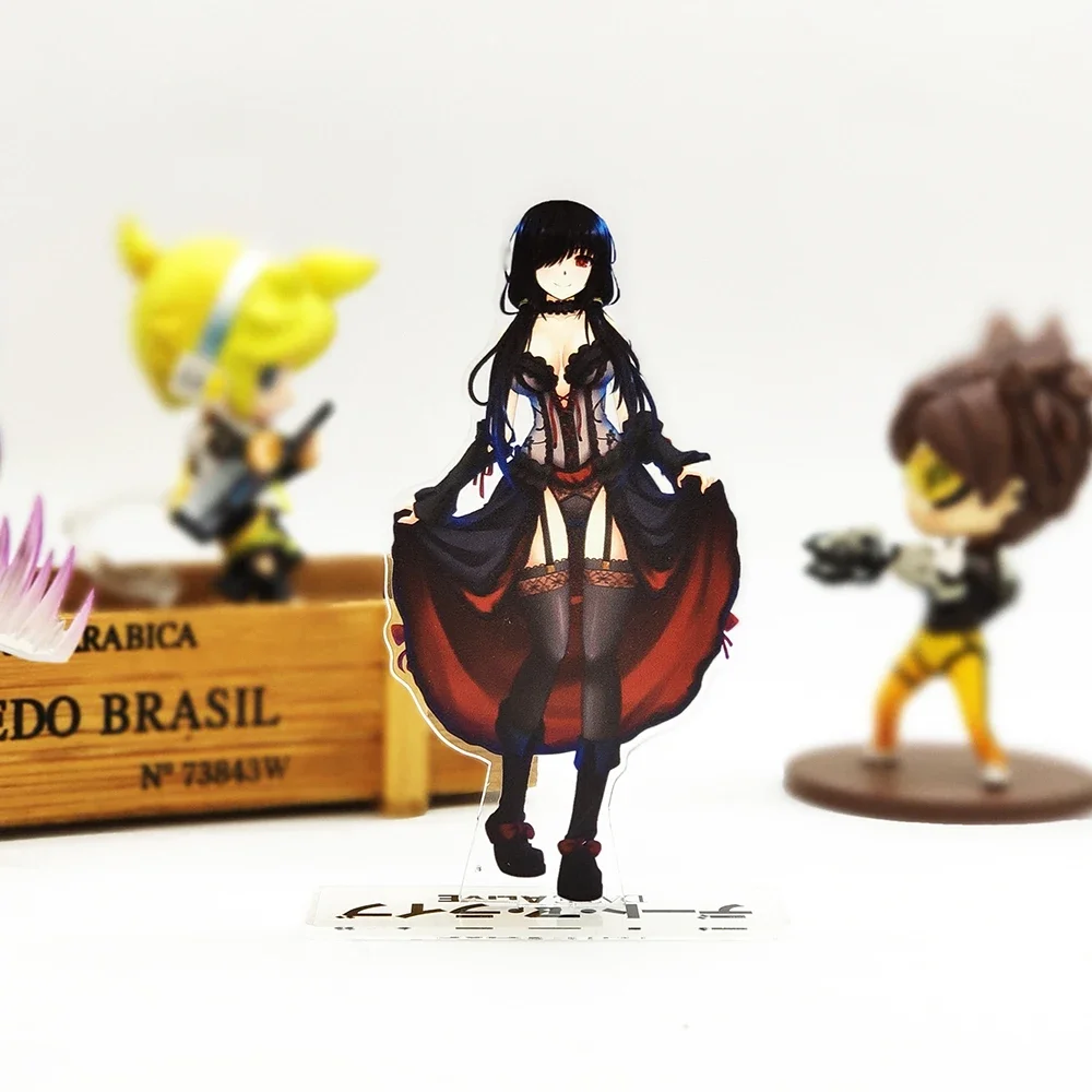 DATE A LIVE Deeto a Raibu Tokisaki Kurumi acrylic stand figure model double-side plate holder cake topper anime