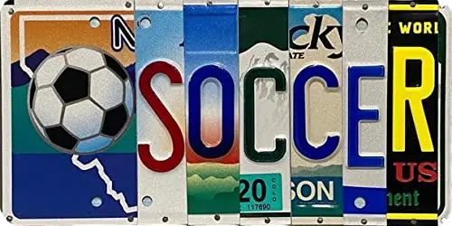 Soccer Vintage Style Tin Sign Metal Sign Metal Decor Wall Sign Wall Poster Wall Decor Door Plaque Tin Sign 6x12 Inches