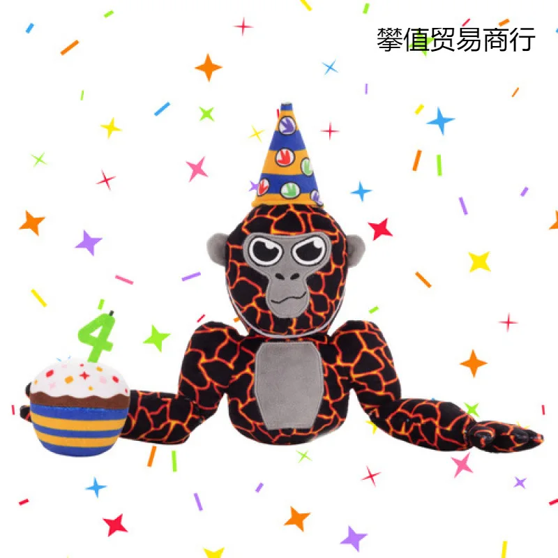 

Горилла Тег Обезьяна Плюшевая игрушка 2025 Новая мягкая кукла Очаровательный игровой персонаж VR Плюшевые мягкие плюшевые животные для фанатов