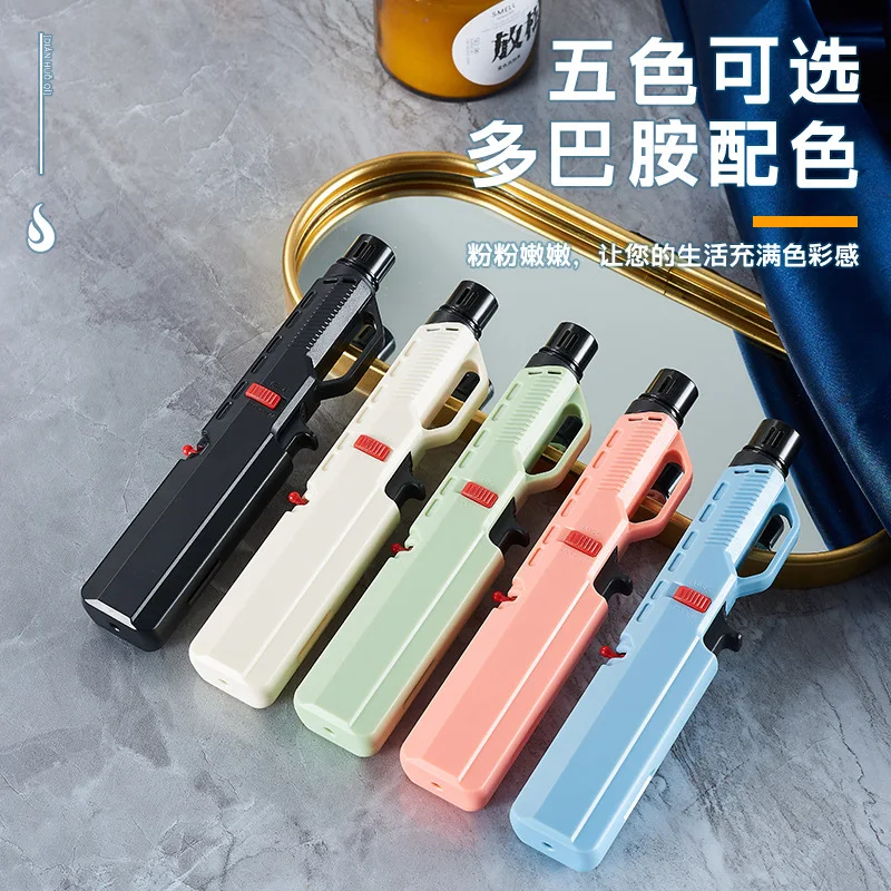 2026 Focus F166 Spray Gun Igniter Extended Ignition Gun Inflatable Direct Into High Temperature Dopamine Color Kitchen Firewood