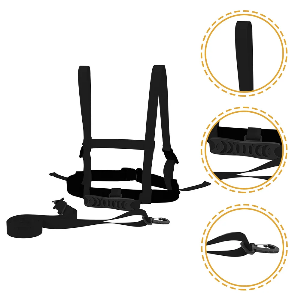 

Лыжный ремень Профессиональный лыжный тренировочный ремень Открытый регулируемый лыжный тяговый ремень Прочный износостойкий ремень