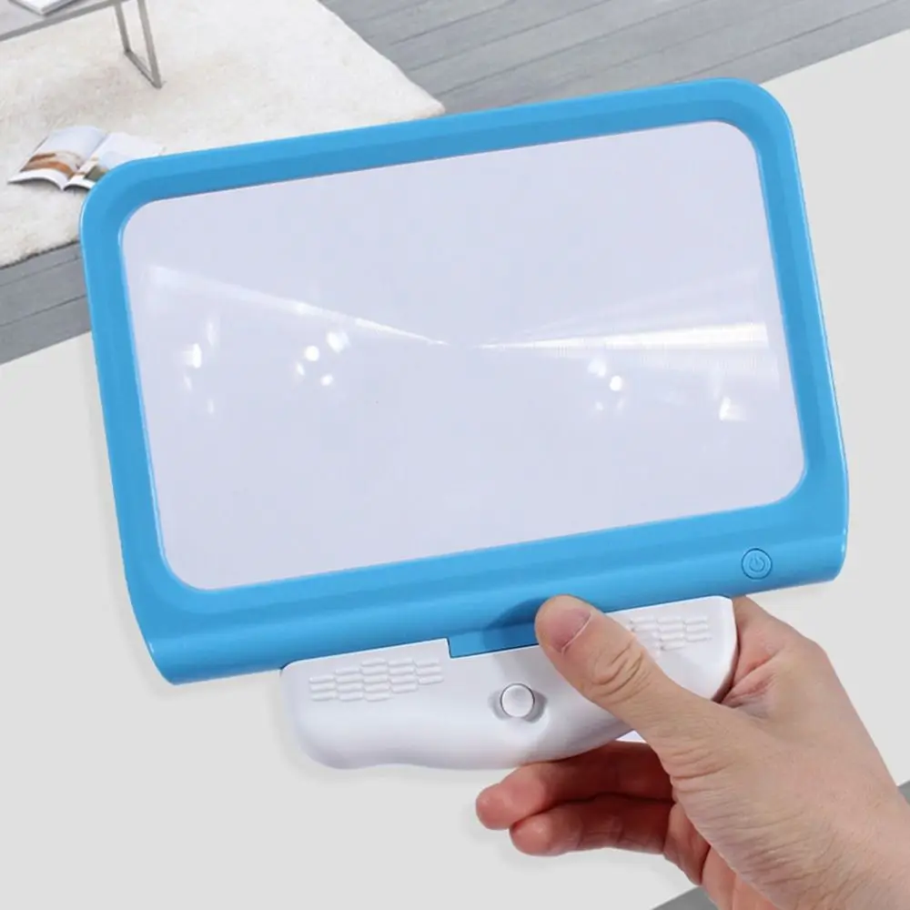 

Neck Hanging 5X LED Large Magnifier 3AAA Battery/USB Power Adjustable Lighting Full Book Page Magnifier Flexible 48 LED