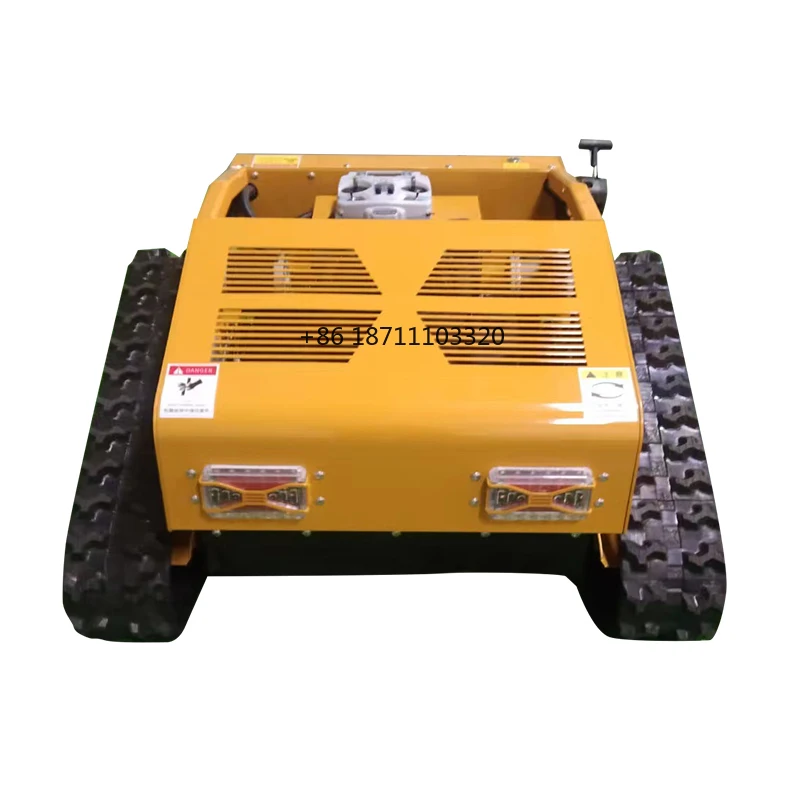 

Remote control lawn mower crawler electric small multi-function gasoline 4WD lawn grass crushing agricultural weeder