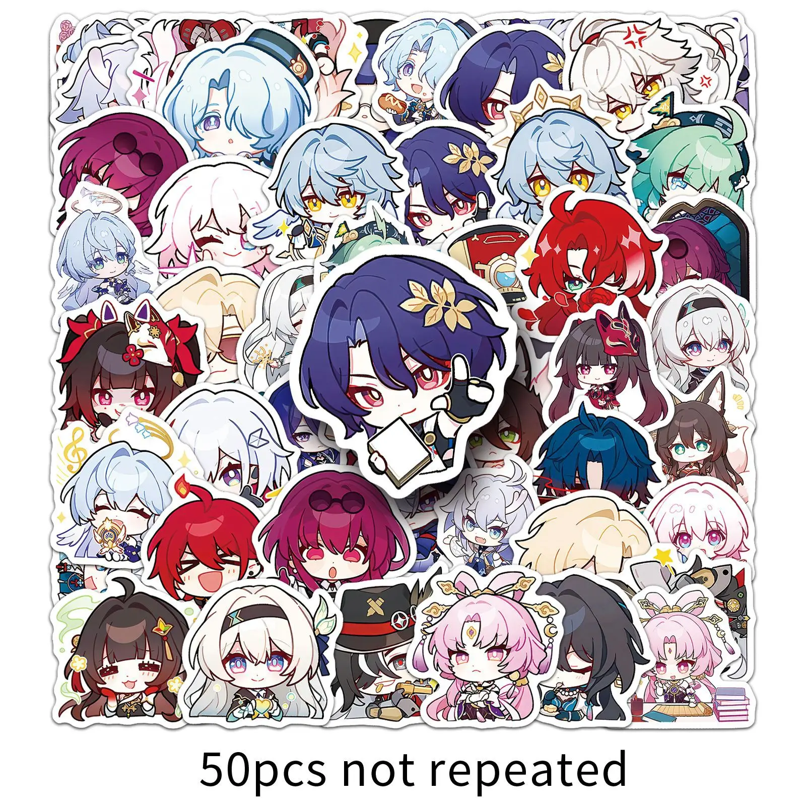 10/50 قطعة هونكاي ستار السكك الحديدية ملصقات تشيبي الكرتون ملصق Kawaii ميمي الشارات الثلاجة الأمتعة المحمول الهاتف الغيتار سيارة سكيت