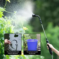 Battery Powered Sprayer Wand Electric Sprayer 1500mh 3 Types Of NozzleWatering Can With Spray Automatic Garden Plant Mister