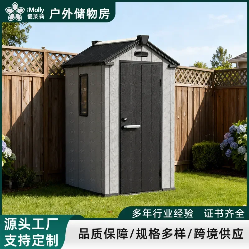for Outdoor Storage Shed Garden Tool House Metal Utility Room Backyard Patio Deck Organizer Waterproof Large Capacity Shelter