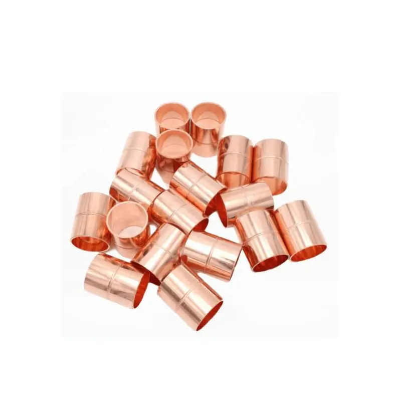 Guangluo 6.35 To 50.8mm Equal Straight Copper Coupling Socket Weld Pipe Connector Air Conditioning Refrigeration Copper Tube Fit