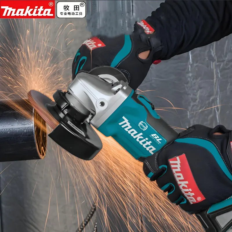 

Makita DGA402 125mm brushless lithium-ion high-power polishing machine 18V electric angle grinder rechargeable cutting machine
