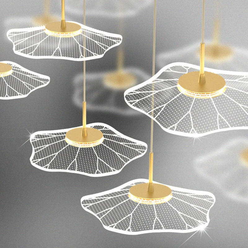 Lustre moderno para escada, luminária pendente para iluminação interna, lâmpada de teto suspensa, lustre led para sala de estar, iluminação interna