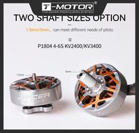 T-MOTOR T-Hobby Drones DIY Parts P1804 4-6S KV2400/KV3400 Brushless Motor For Fpv Drone Motor Drone FPV Freestyle Version