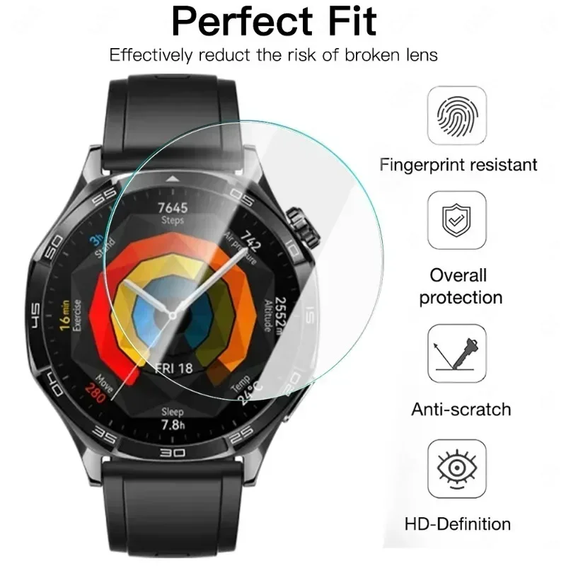 Huawei Watch GT 5 4 3 2 용 화면 보호대, GT3 Pro GT 러너, 강화 유리 스크래치 방지 필름 액세서리, 46mm, 41mm