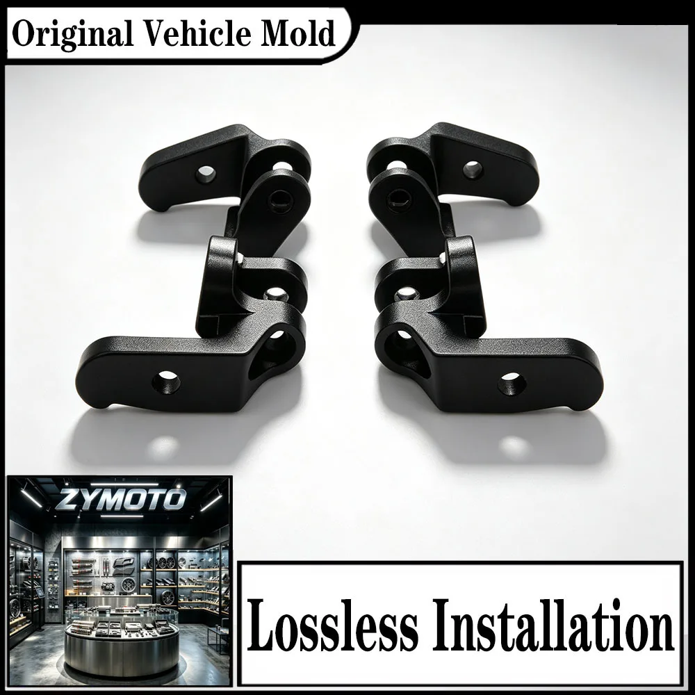 FOR Harley Touring Road Glide Road King Street Glide Electra Glide 1997-2016 Floorboard Relocation Brackets Black Chrome