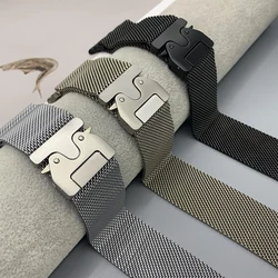 Titanium Milanese Loop For Apple watch Ultra 2 49mm Series 10 9 8 7 6 5 4 SE 46mm 42mm 41mm 45mm 44mm 38-40mm Straps Accessories
