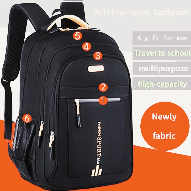Ladies' Backpack, Female Korean Version, Trendy Large Capacity, High School, Middle School, Student Backpack, Travel Bag, Comput
