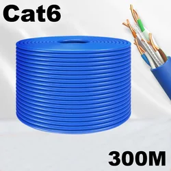 Sieć Ethernet Lan kabel miedziany Cat 6 SFTP RJ45 Patch Cord do routera komputer Laptop contor CCTV 1/2/5/10/20/50/100/300M