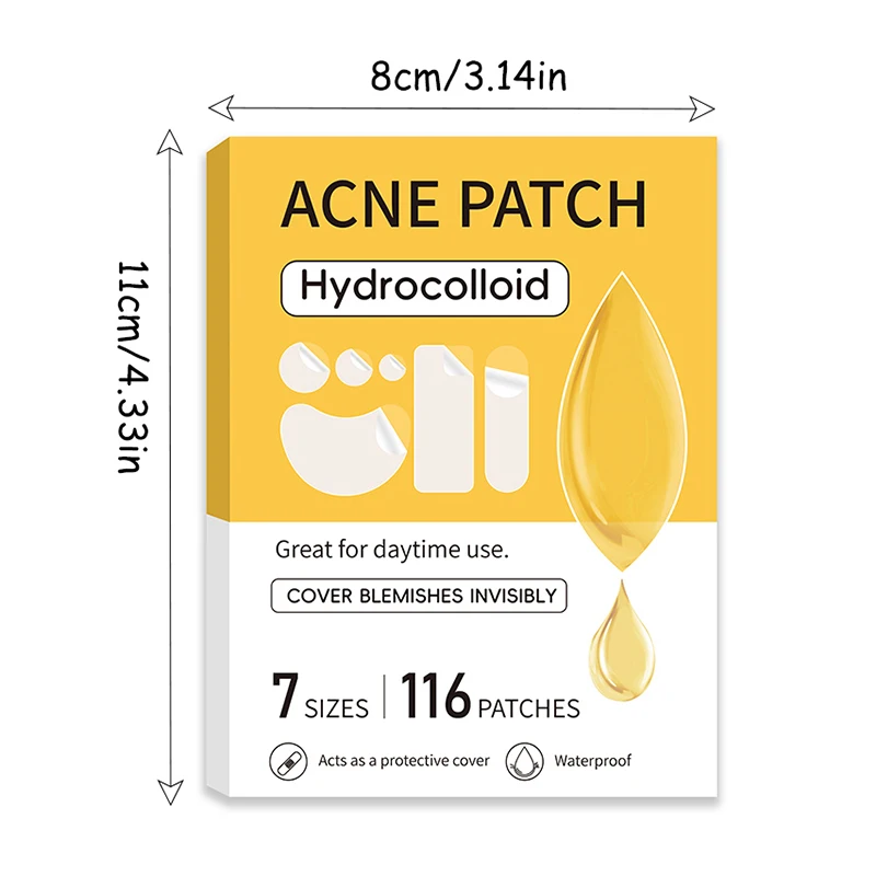 【B】116Pcs Invisible Repair Patches Pimple Removal Spots Marks Concealer Beauty Makeup Tool For Facial Blemish Care view 6