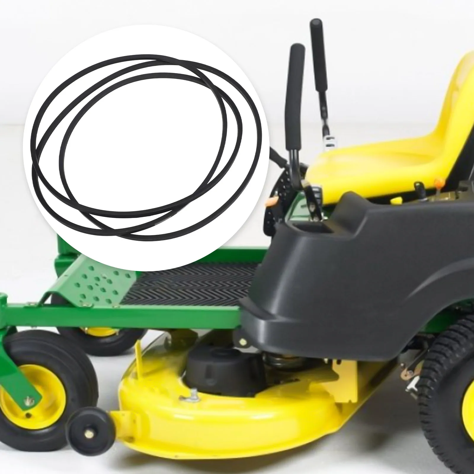 For Easy Replacement Black Lawn Mower Belt Replacement Deck Belt M158131 OEM Numbers 54 Mower Decks Efficient Power Transfer
