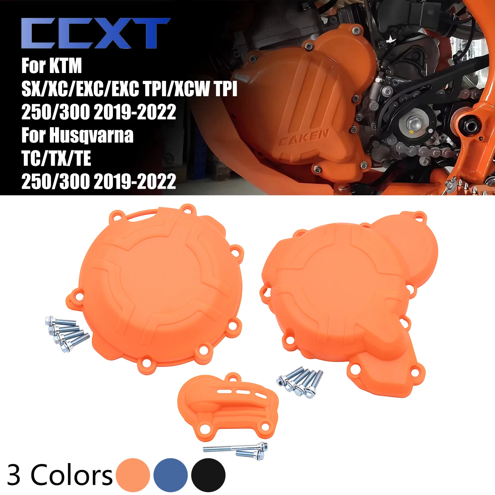 

Plastic Engine Clutch Guard Water Pump Cover Ignition Protector For KTM SX XC EXC XCW 250/300 2019-2022 For HUSQVARNA TCTX TE