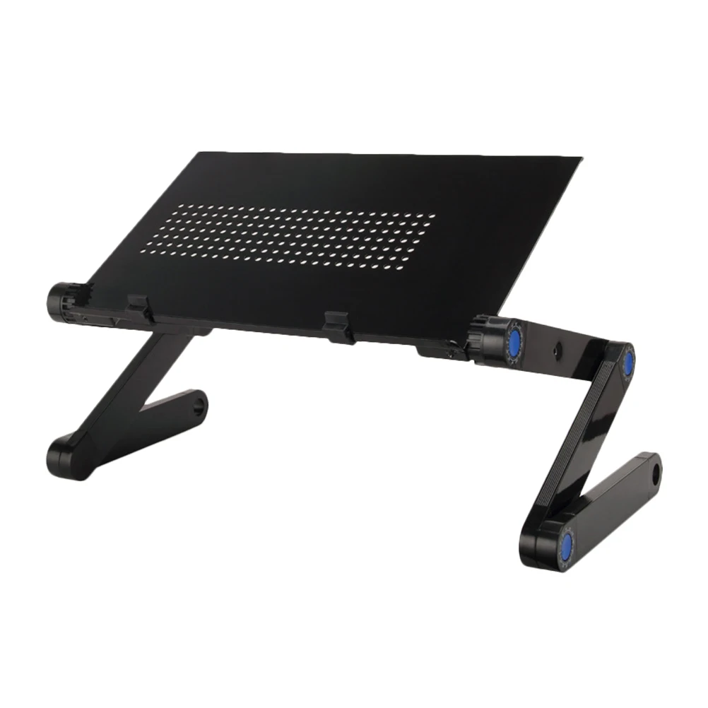 

Foldable Laptop Desk Ergonomic Study Heat Dissipation Holes Adjustable Height Metal Material Storage Convenience Foldable Bed