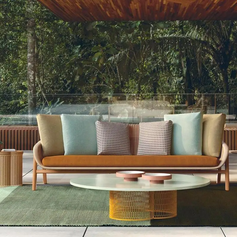 Südostasien Outdoor Sofa Rattan Garten Hotel B & B Terrasse Outdoor Rattan Stuhl