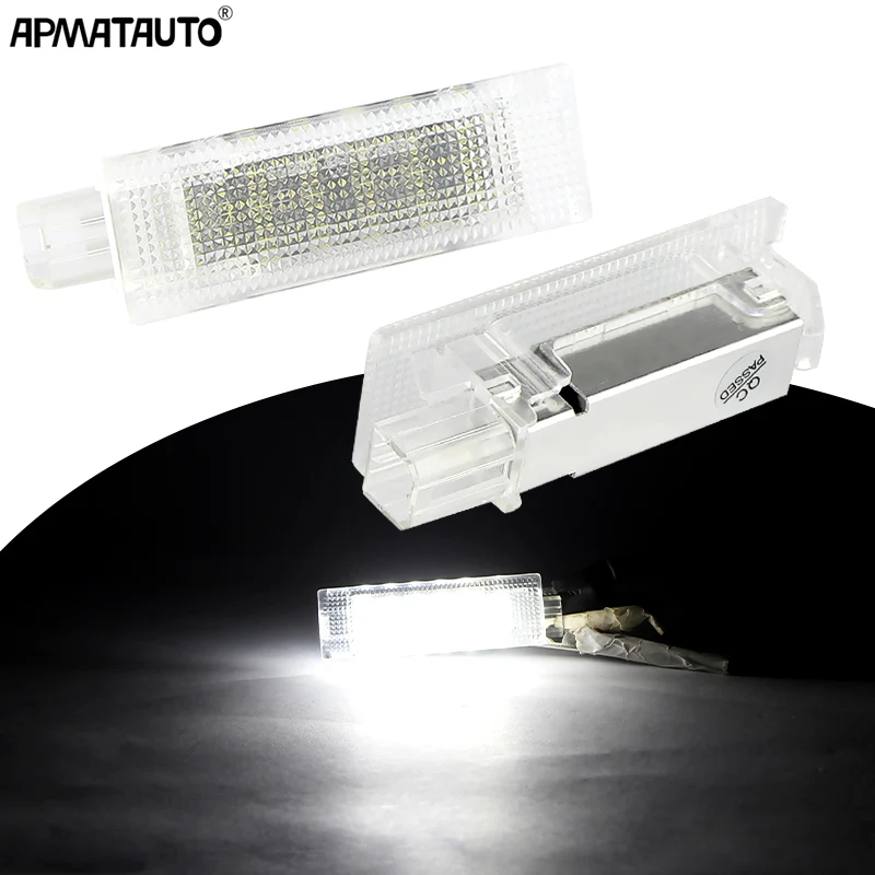 1/2 Piezas de Luces LED para Maletero/Compartimento Interior, Lámparas para Fiat 500 500X Doblo Punto Evo Idea Linea Croma, Accesorios para Coche