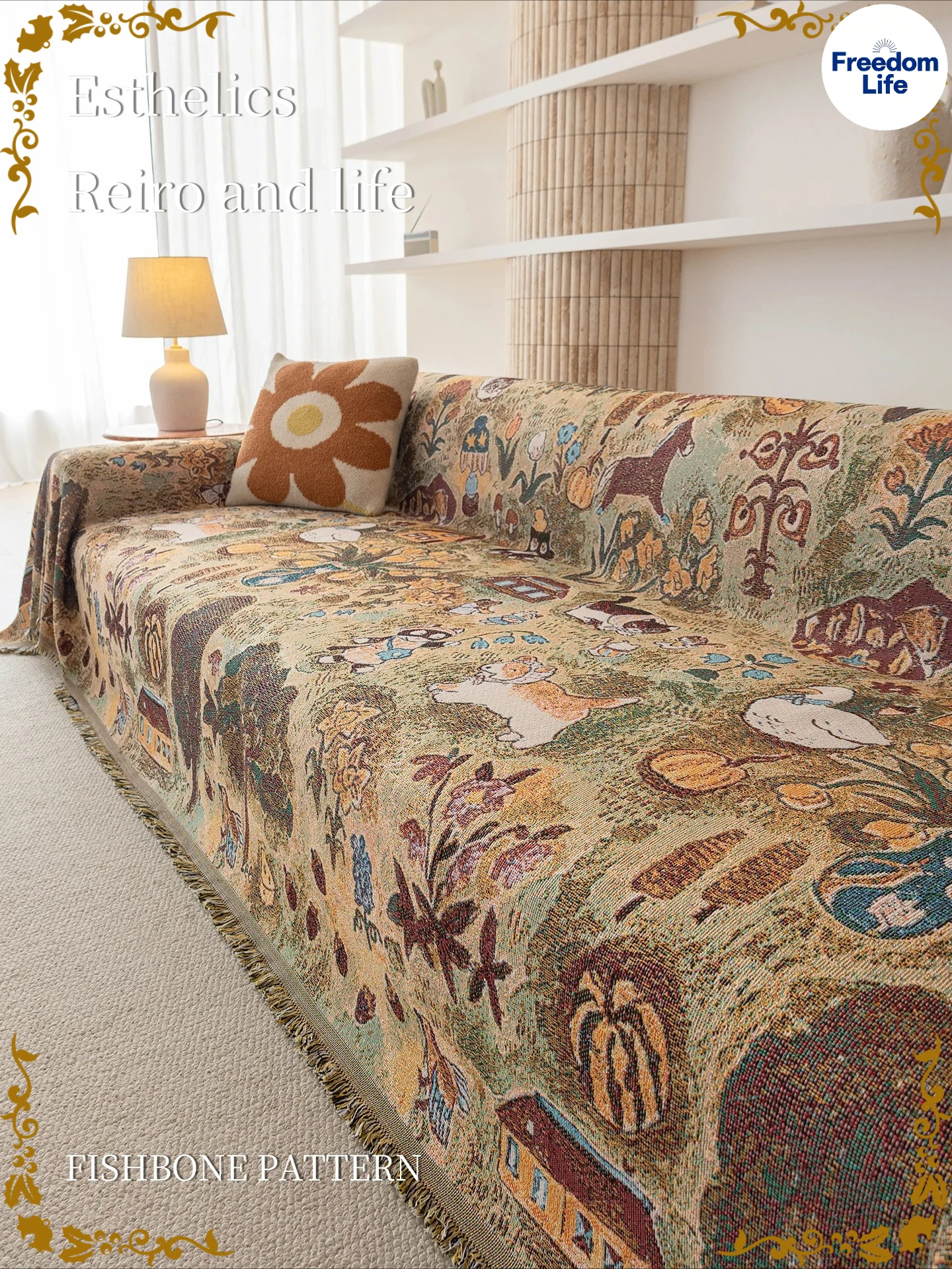 Sofa Covers 2 Seater Double Sided Use Back Cushion L Shape Sofa Blanket Cover Aesthetic Anti Slip Furniture Cover Indoor Chairs