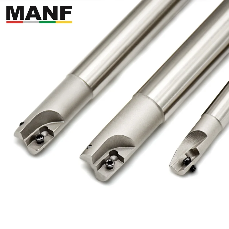 MANF Milling Tools BAP300R10-130-C10 12mm 16mm Indexable Milling Cutter Shoulder Right  Angle EndMill For APMT1135PDER Inserts