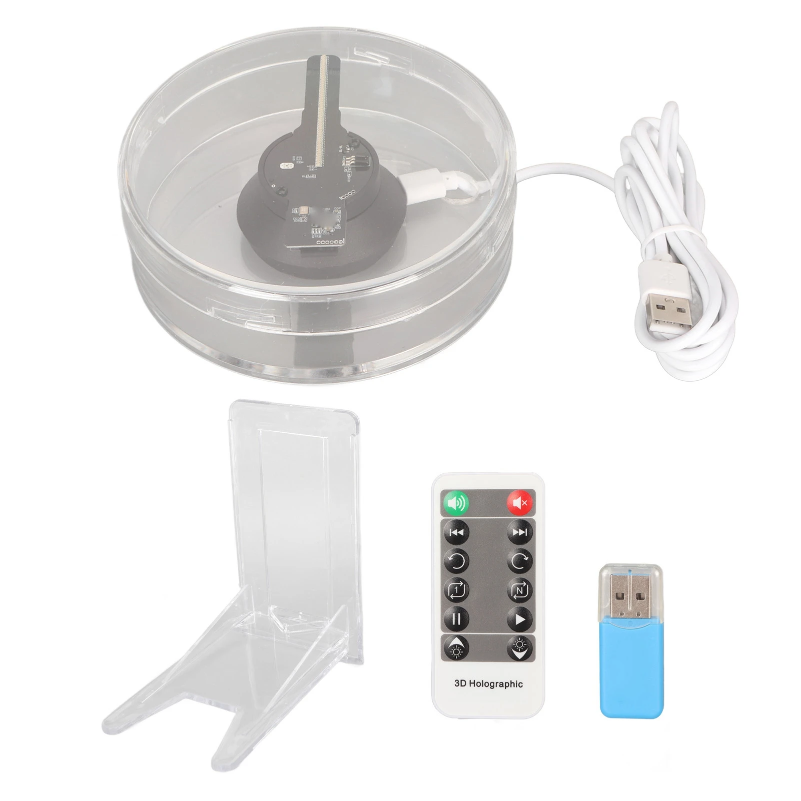 

WiFi 3D голографический вентилятор-проектор для рекламы, поддержка WiFi и приложения, 48 светодиодов, портативный, с картой памяти, для Windows, для магазинов