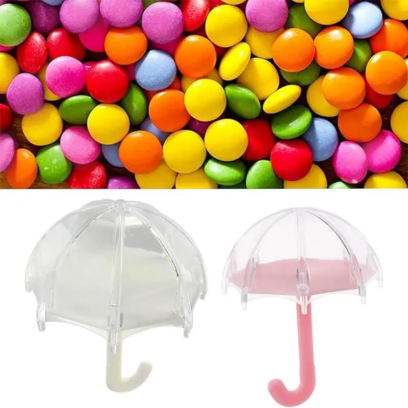 12Pcs Umbrella Candy Box Innovative Candy Case Umbrella Shape Candy Box Candy Case Container Wedding Decoration Party Supplies