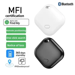 Mini rastreador inteligente gps para apple encontrar meu aplicativo, etiqueta de ar, chave de animal de estimação, carteira, localizador de localização anti-perda, dispositivo inteligente de rastreamento bluetooth