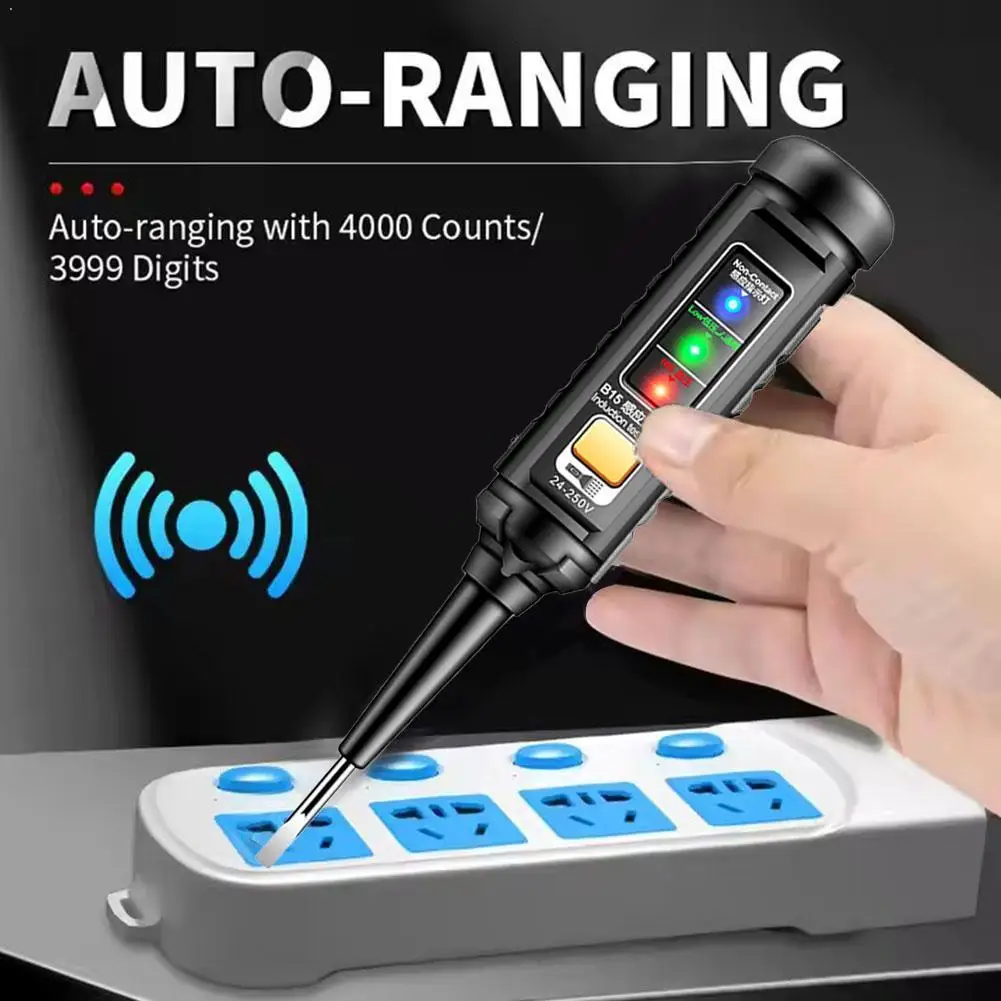 

Интеллектуальный тестер напряжения для автомобильных цепей с индукционным определением обрывов и обнаружением проводов, специализированный для электриков