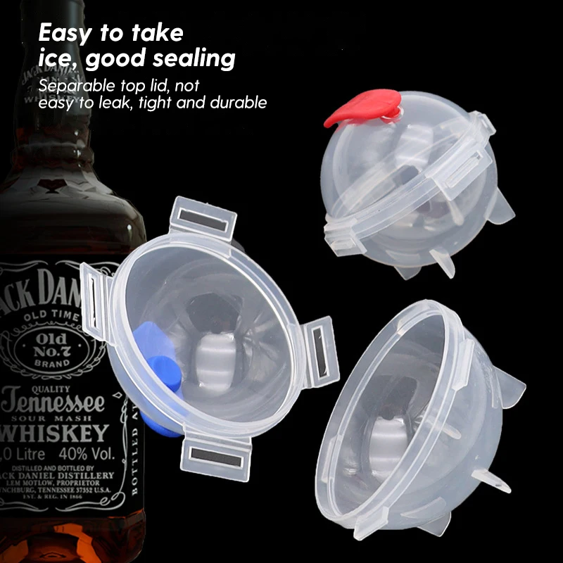 Nowa 5CM okrągła forma do kostek lodu DIY maszyna do lodów plastikowa forma do lodu whisky taca na lód do narzędzia barowego gadżet kuchenny akcesoria — zdjęcie 4
