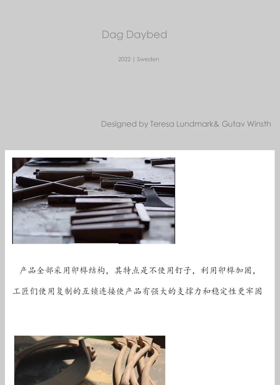 أريكة سرير لاستراحة الغداء من الخشب الصلب من خشب الزان، كرسي منزلي فردي للترفيه #6