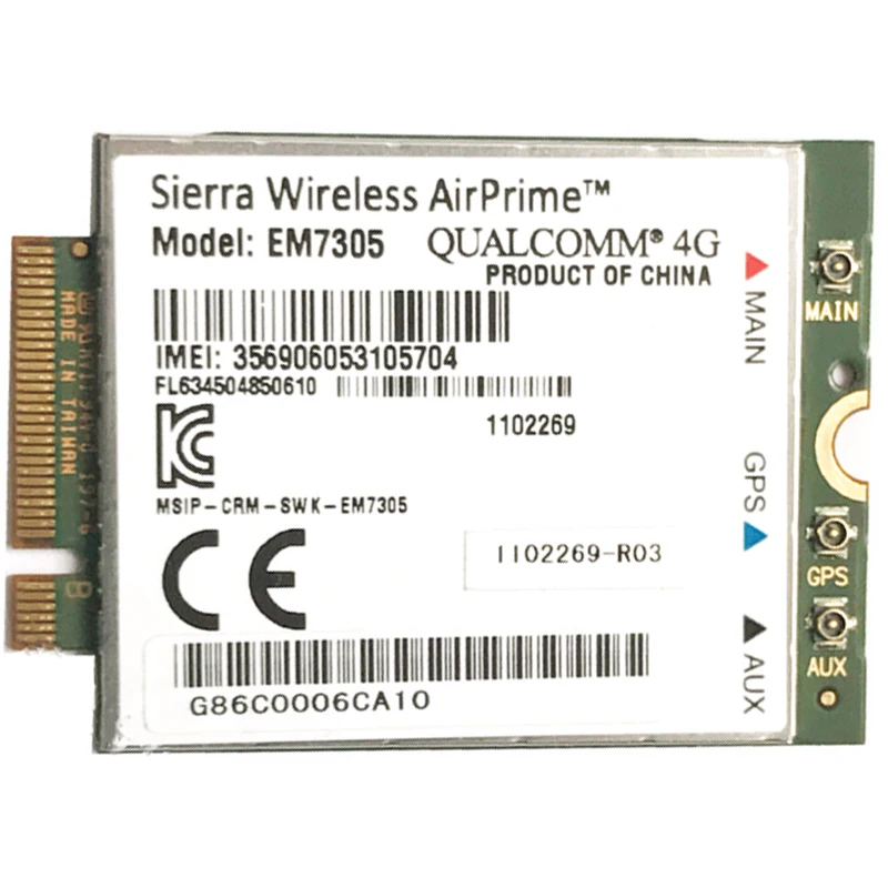 

Карта Sierra Wireless EM7305 4G M.2 NGFF 100M LTE WWAN, модуль сетевой карты 4G