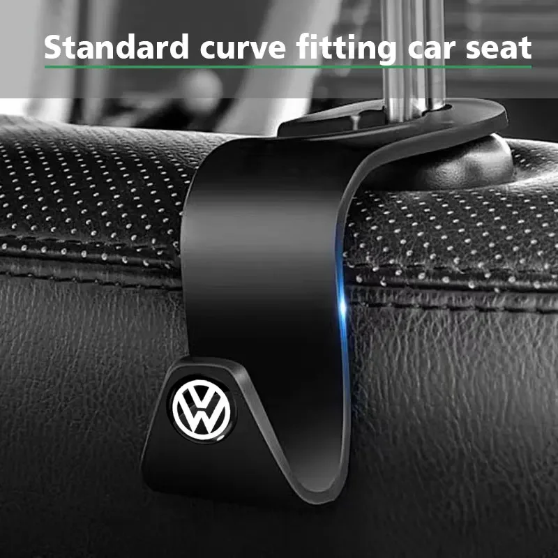 1/2pcs Car Seat Headrest Hook Mobile Phone Holder Accessories For Volkswagen Scirocco POLO Tiguan Passat B5 B6 B7 Golf EOS Jetta