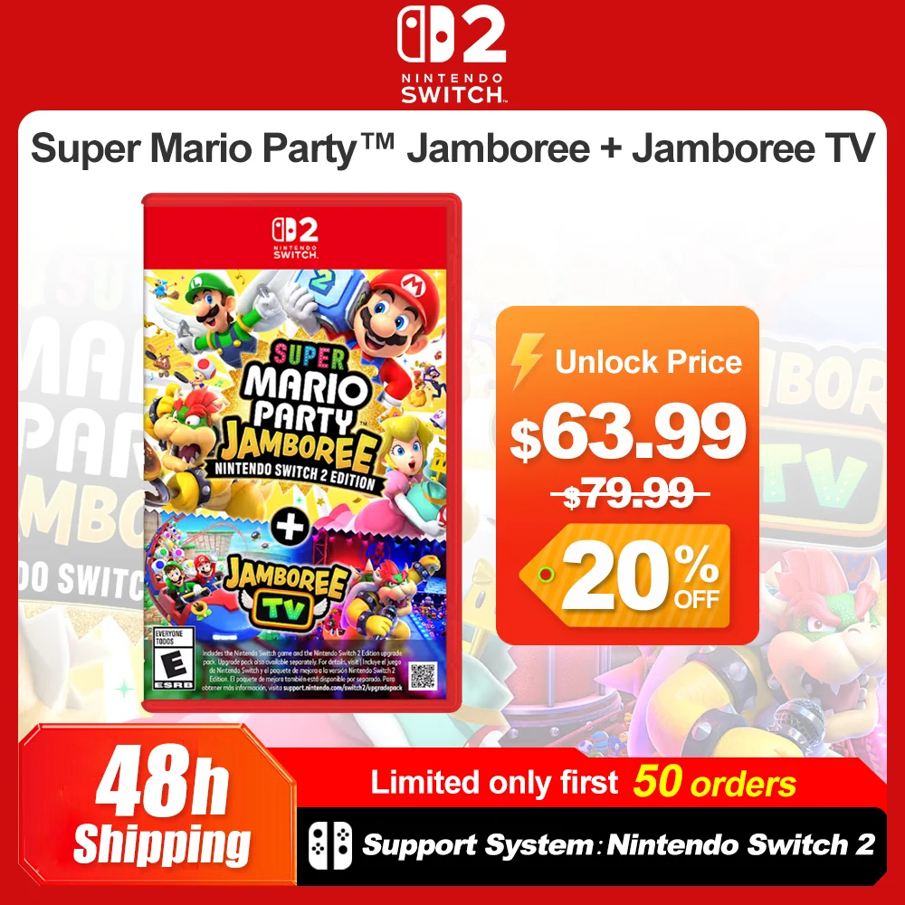 Nintendo Switch 2 Super Mario Party Jamboree + Jamboree TV Juegos Предложения игр 100% официальная физическая игра Карточная игра Многопользовательская игра