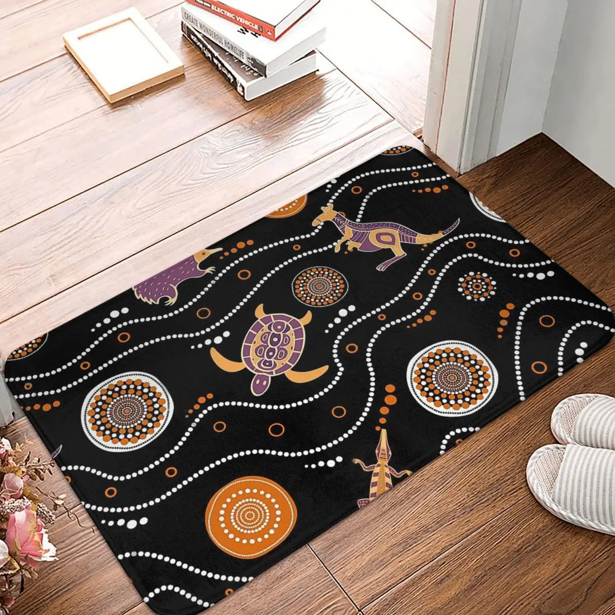 Australian Aboriginal Art Bedroom Mat Authentic Doormat Kitchen Carpet Outdoor Rug Home Decor