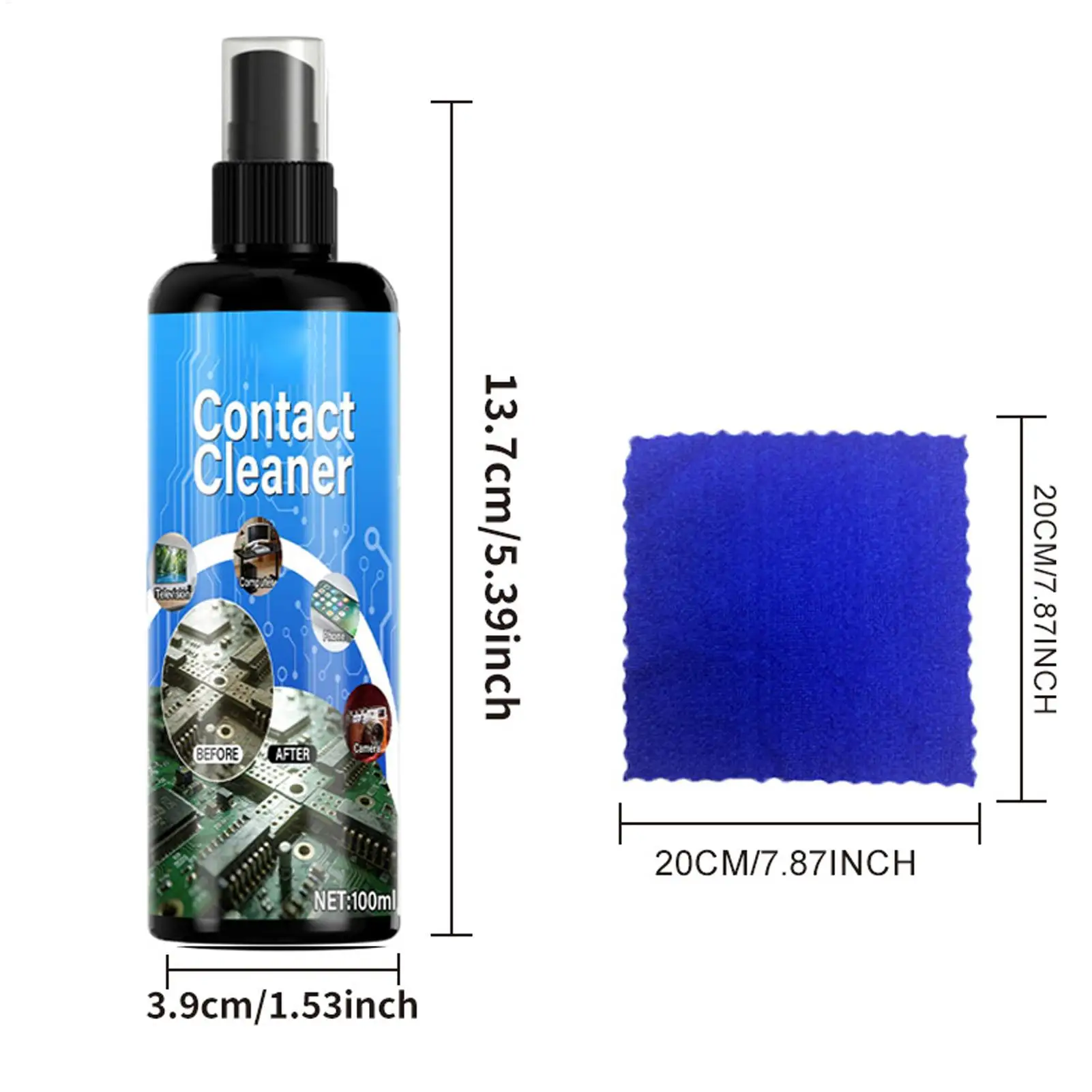 Electrical Contact Cleaner Spray, Quick Clean Safe Live Use For Cars, Dust Carbon Build-up Removal,No Residues,Long Protect - view 6
