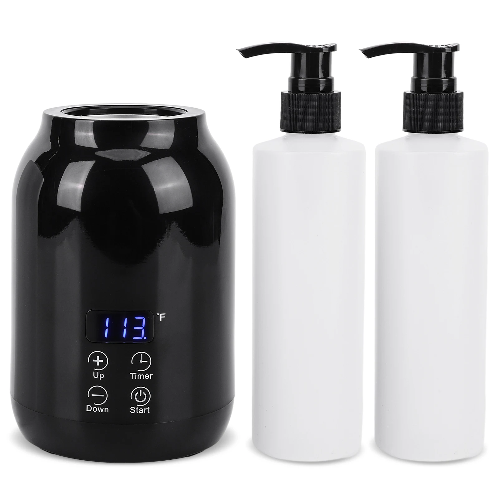 Massage Oil Warmer Electric Massage Oil Warmer LED Display Lotion Warmer Lotion Bottle Warmer With Timer Fast Heat Lotion Warmer