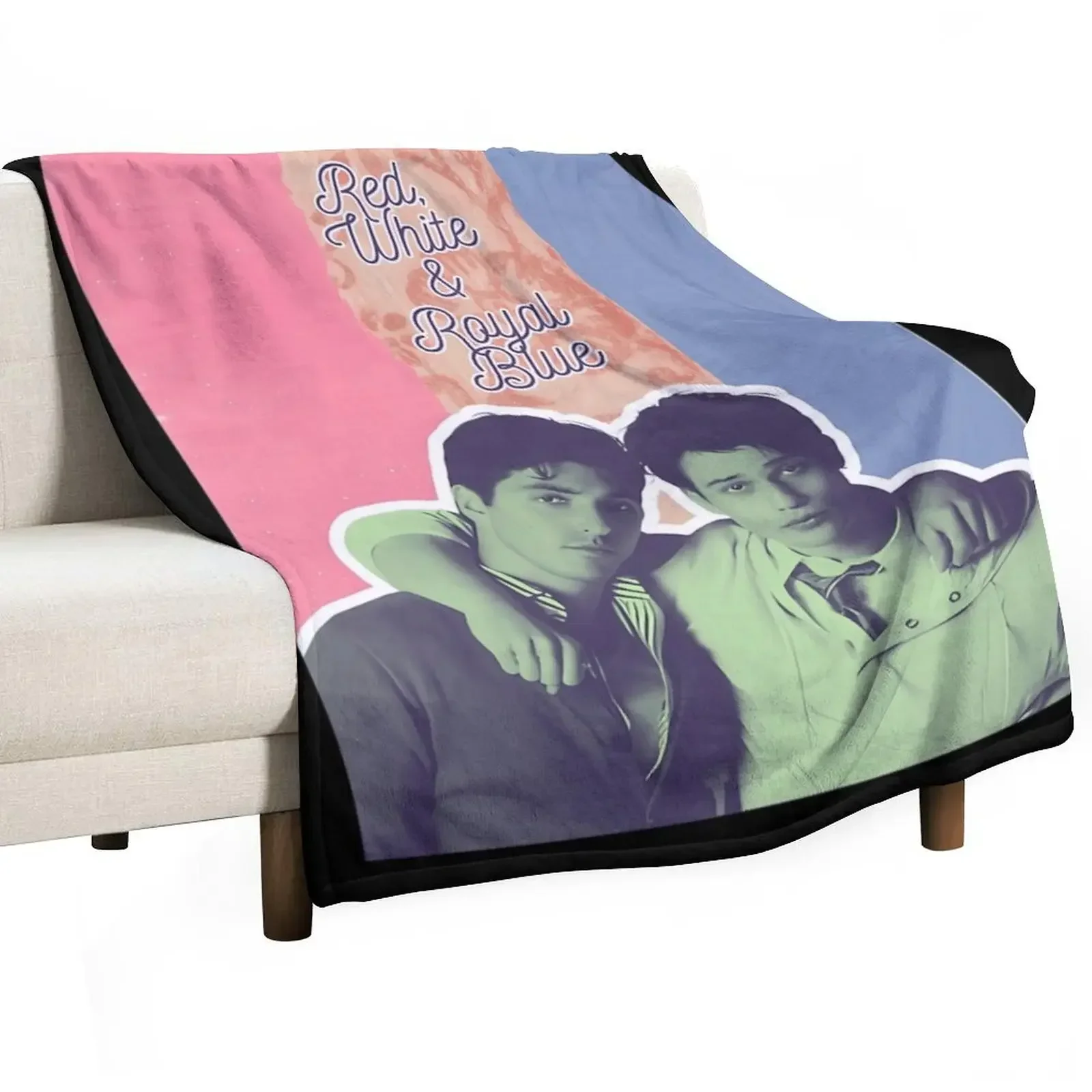 Red, White Royal Blue - Alex Claremont Diaz and Prince Henry Throw Blanket Warm Loose Blankets