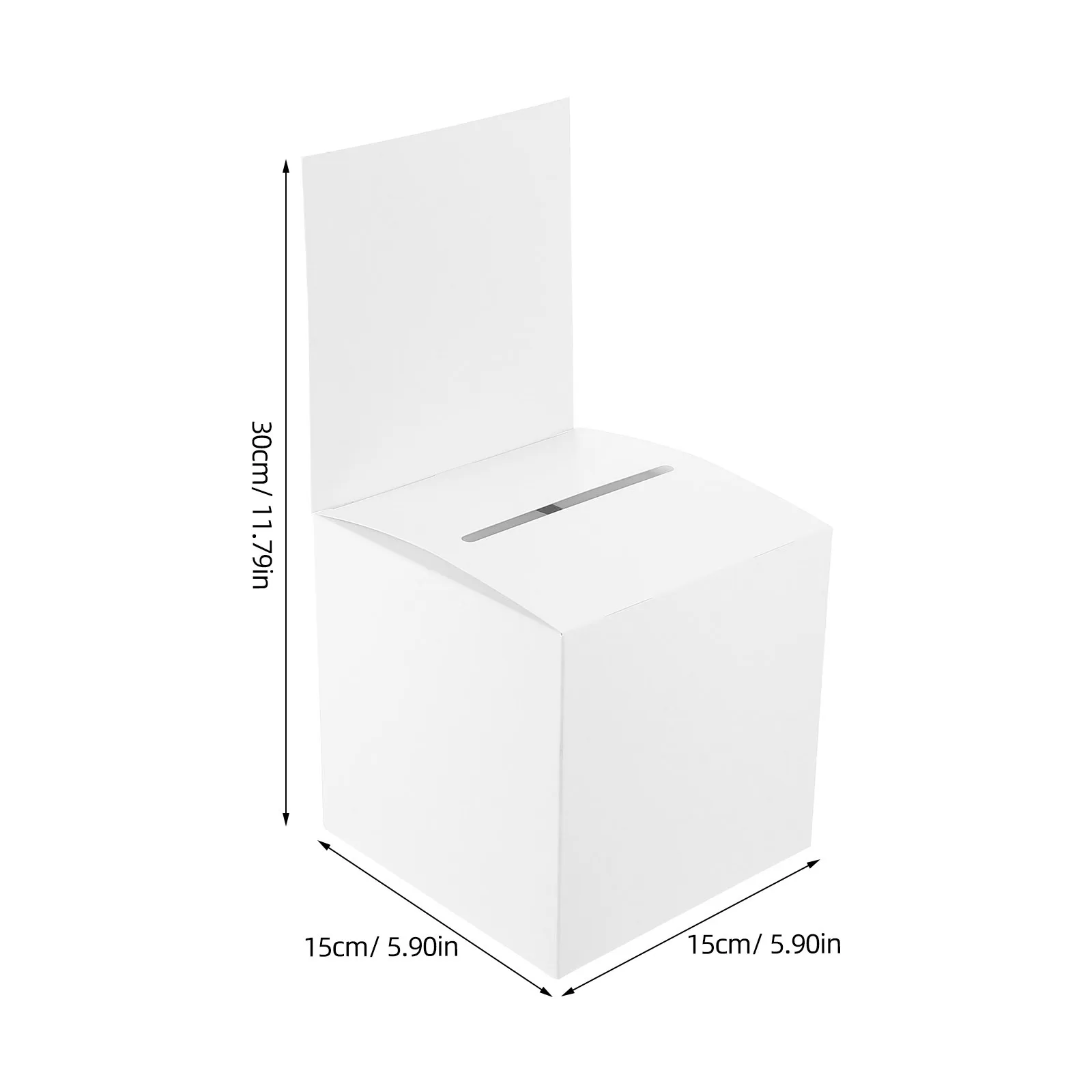 4 Stuks Papieren Loterij Doos Multifunctionele Stemmen Opbergdoos Voor Party Meeting Donatie Stembiljet Ticket Houder Papier Loterij doos