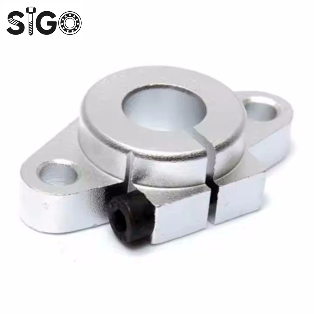 SHF8 SHF10 SHF12 SHF16ベアリングシャフトサポート、8mm 10mm 12mm 16mm丸棒用、DIY XYZテーブルCNC 3Dプリンター用