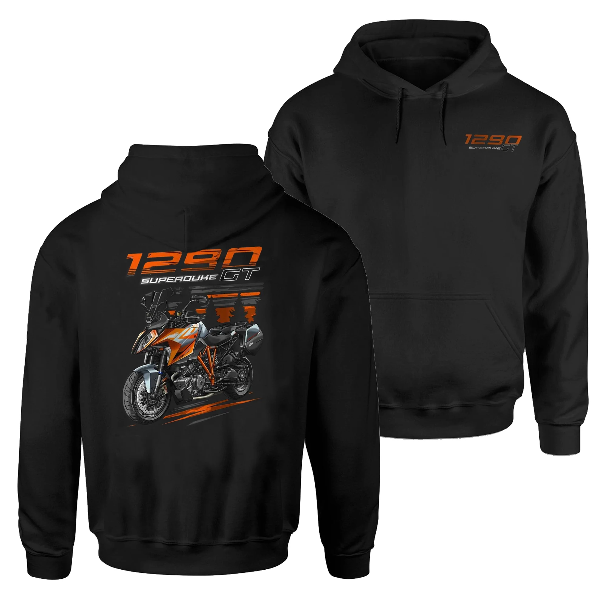 

2019-2024 Models Austria 1290 Super Duke GT Motorcycle Pullover Hoodie 100% Cotton Casual Mens Sweatshirts Rider Streetwear