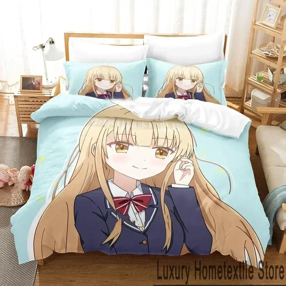 Exquisite The Angel Next Door Spoils Me Rotten Anime Bedding Set Duvet Cover Bed Set Quilt Cover Pillowcase Comforter King Queen