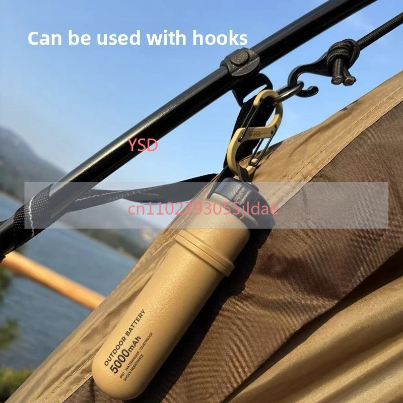 Retro Outdoor Camping Atmosphere Light with Long Battery Life 2-in-1 Large Capacity Power Bank Portable Lantern